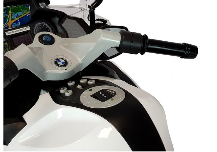 Motor na akumulator dla dzieci Lean Toys BMW R1200 Policja Biały (5902808154907) - obraz 3