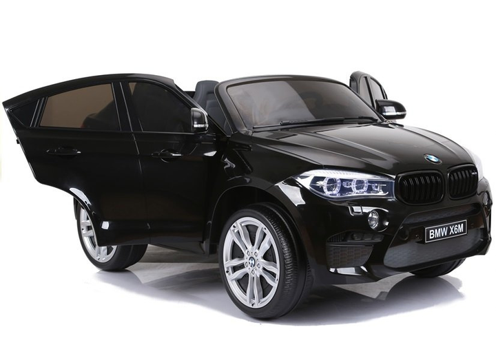 Samochód elektryczny dla dzieci Lean Toys BMW X6M Czarny (5902808155171) - obraz 3