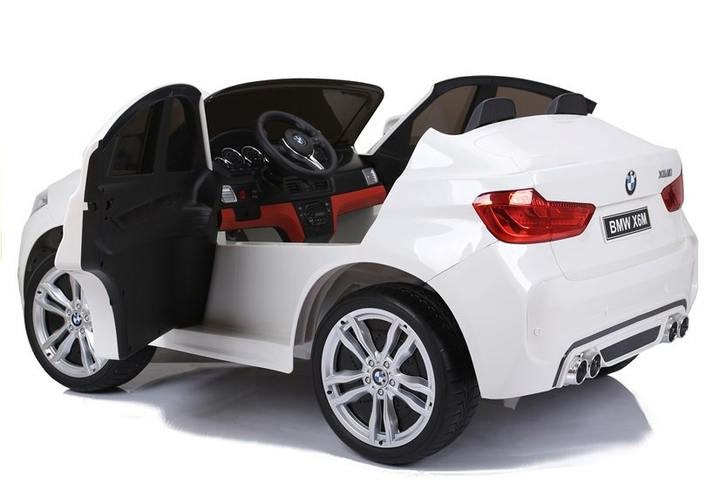 Samochód elektryczny dla dzieci Lean Toys BMW X6M Biały (5902808155188) - obraz 2