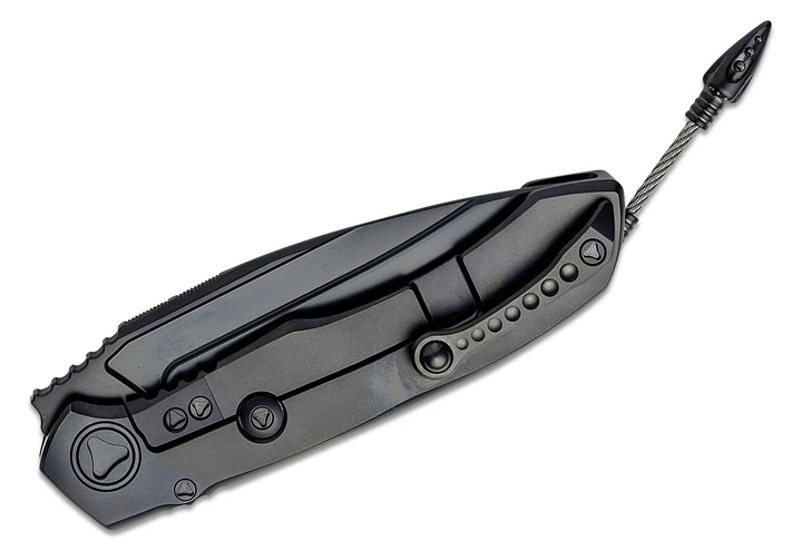 Ніж Microtech Anax S/E Black Titanium/CF Inlay - 190C-2 DLCTCFITI - зображення 10