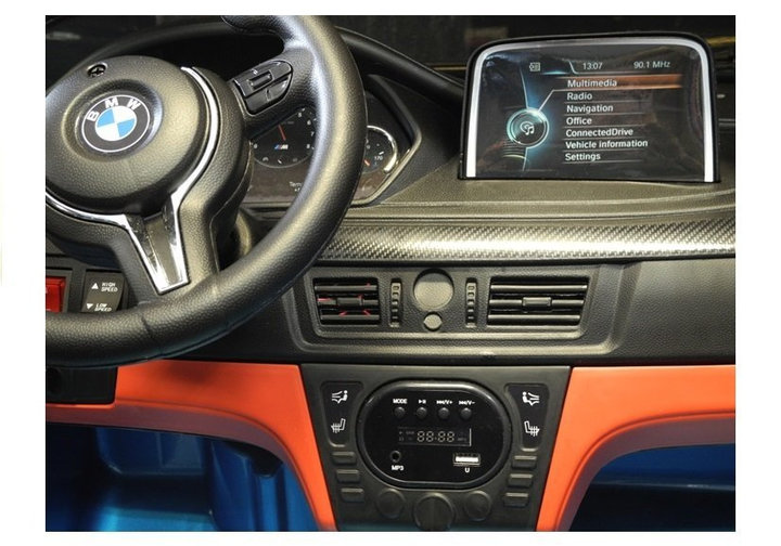 Samochód elektryczny dla dzieci Lean Toys BMW X6M lakierowany Niebieski (5902808155225) - obraz 12