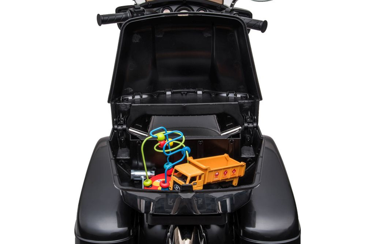 Мотоцикл на акумуляторі для дітей Lean Toys Goldwing NEL-R1800GS Триколісний Чорний (5904665995181) - зображення 7