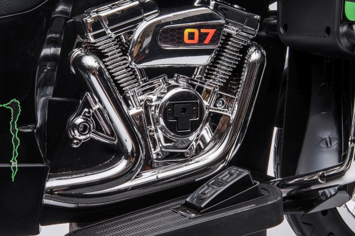 Мотоцикл на акумуляторі для дітей Lean Toys Goldwing NEL-R1800GS Триколісний Чорний (5904665995181) - зображення 8