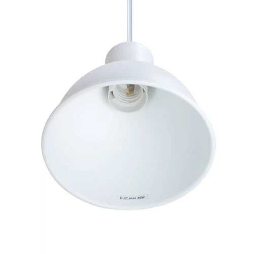 Светильник подвесной ETRON Scandinavian E27 1x40Вт натуральный/белый 1-EDR-8001 - изображение 2