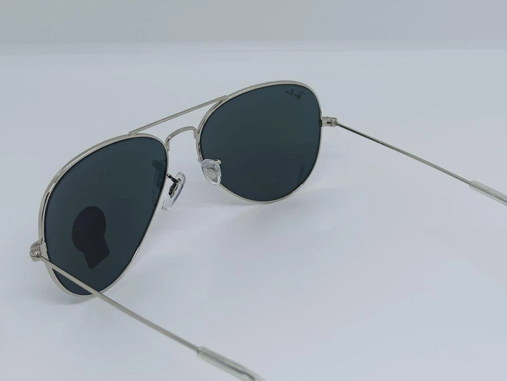 Сонцезахисні Окуляри RB Aviator 3026 Black Siver Лінза СКЛО Комплект - Фото 4 Сонцезахисні Окуляри RB Aviator 3026 Black Siver Лінза СКЛО Комплект - зображення 4
