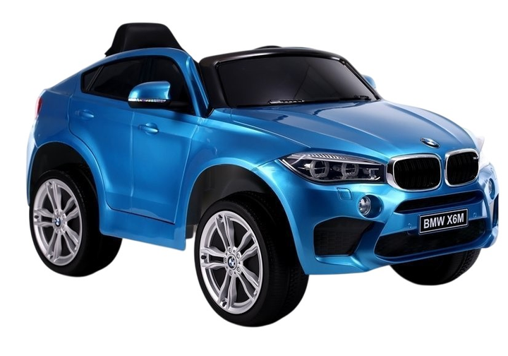 Samochód elektryczny dla dzieci Lean Toys BMW X6 lakierowany Niebieski (5902808157045) - obraz 1