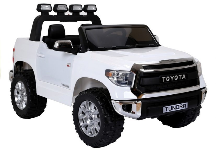 Samochód elektryczny dla dzieci Lean Toys Toyota Tundra Biały (5902808158622) - obraz 1