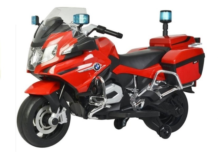 Motor na akumulator dla dzieci Lean Toys BMW R1200 Policja Czerwony (5902808157595) - obraz 13