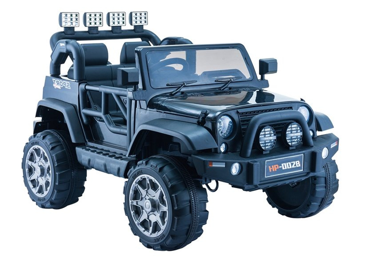 Samochód elektryczny dla dzieci Lean Toys Jeep HP012 Czarny (5902808159414) - obraz 1