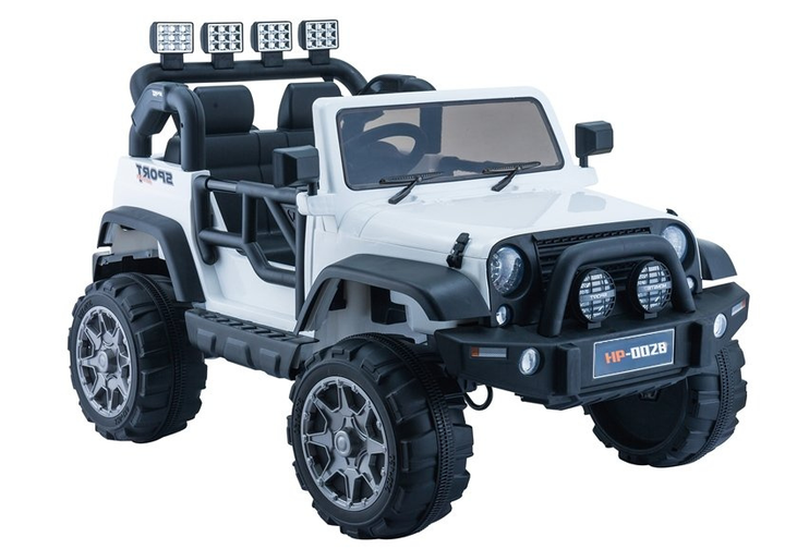 Електромобіль для дітей Lean Toys Jeep HP012 Білий (5902808159438) - зображення 1