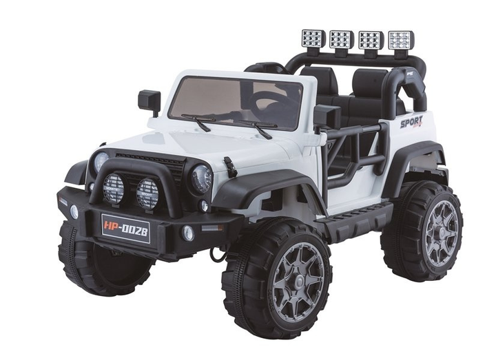 Електромобіль для дітей Lean Toys Jeep HP012 Білий (5902808159438) - зображення 2