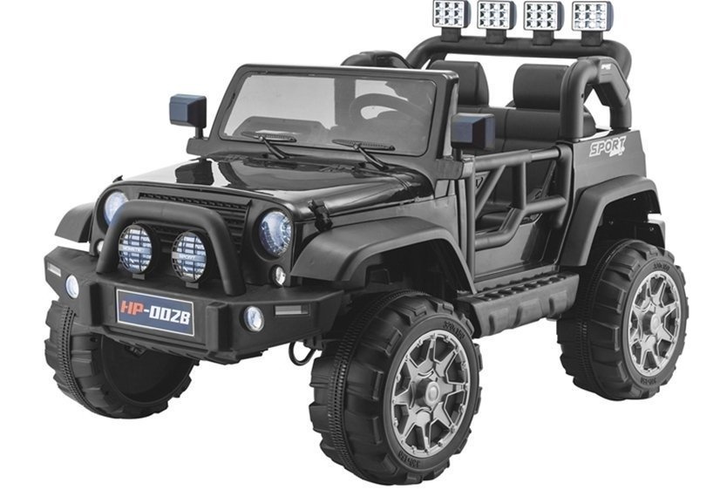 Samochód elektryczny dla dzieci Lean Toys Jeep HP012 Czarny (5902808159414) - obraz 14