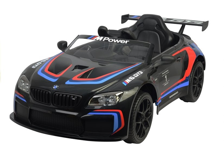 Електромобіль для дітей Lean Toys BMW M6 GT3 Чорний (5902808159469) - зображення 6