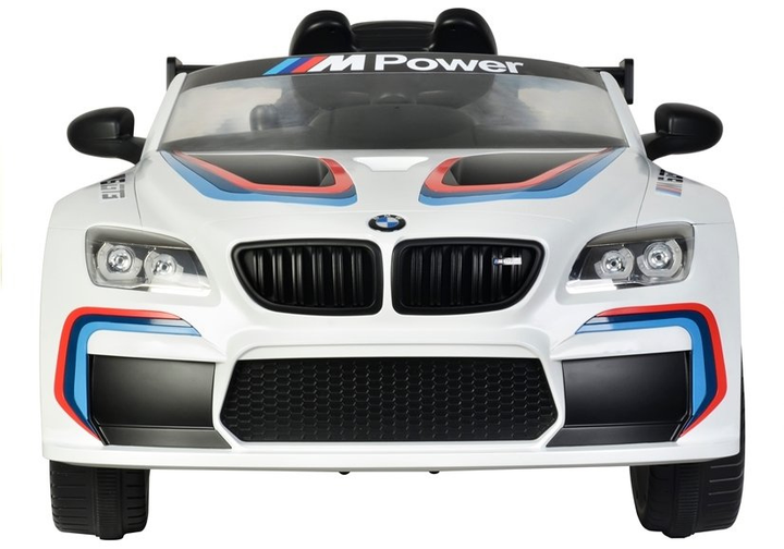 Samochód elektryczny dla dzieci Lean Toys BMW M6 GT3 Biały (5902808159452) - obraz 9