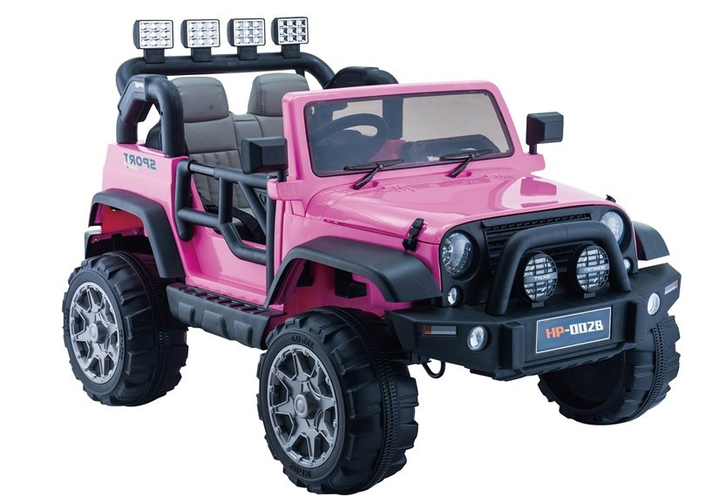 Samochód elektryczny dla dzieci Lean Toys Jeep HP012 Różowy (5902808159445) - obraz 15