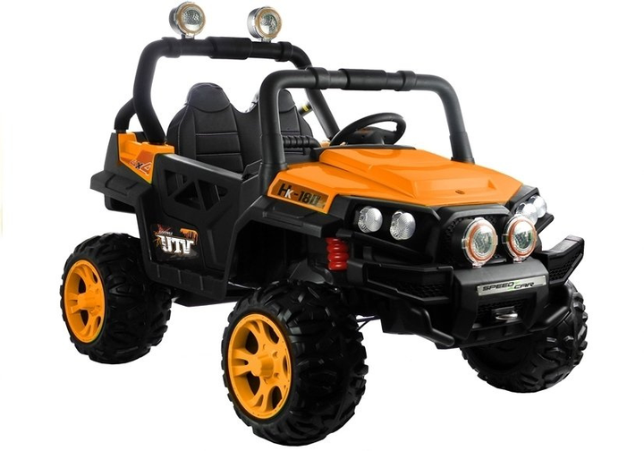 Samochód elektryczny dla dzieci Lean Toys HL2188 Pomarańczowy (5907625581011) - obraz 1