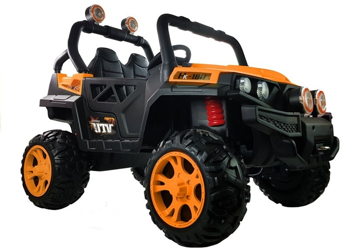 Samochód elektryczny dla dzieci Lean Toys HL2188 Pomarańczowy (5907625581011) - obraz 3