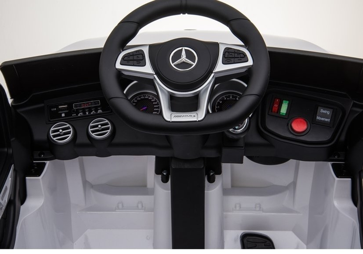 Samochód elektryczny dla dzieci Lean Toys Mercedes GLC 63S QLS-5688 4x4 Biały (5908275992615) - obraz 9