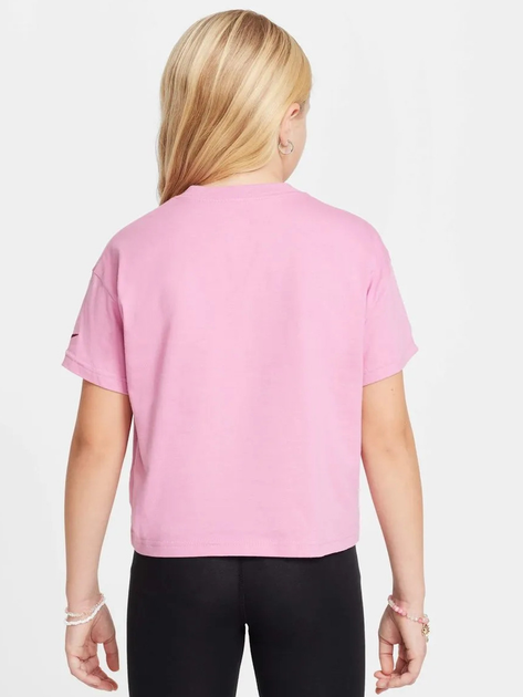 Підліткова футболка для дівчинки Nike G Nsw Tee Graphic Star HM6303-646 137-147 M Рожева (197602723120) - зображення 2
