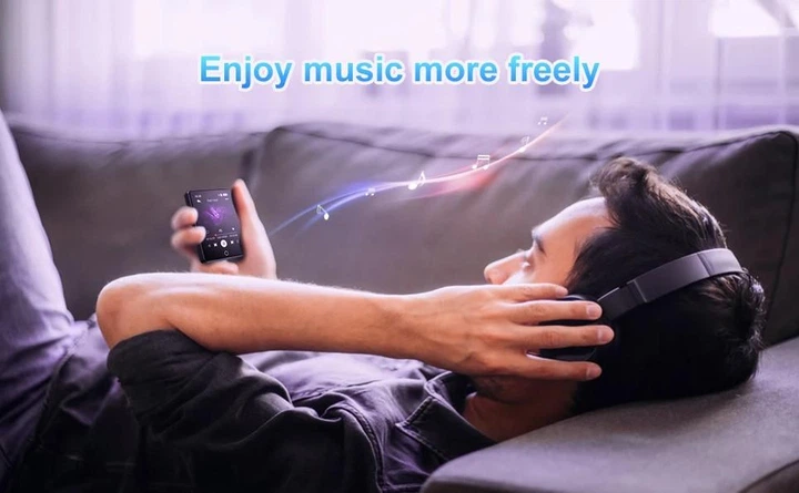 Hi-Fi MP3 плеєр Oilsky D26 - 64GB, Bluetooth 5.3, сенсорний екран 2,8 дюйма, зовнішній динамік, FM, чохол, захисне скло, навушники Black - зображення 4