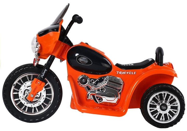Motocykl elektryczny dla dzieci Lean Toys JT568 Pomarańczowy (5907625581950) - obraz 4