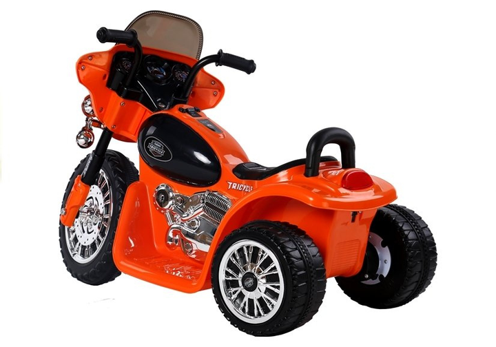 Motocykl elektryczny dla dzieci Lean Toys JT568 Pomarańczowy (5907625581950) - obraz 5