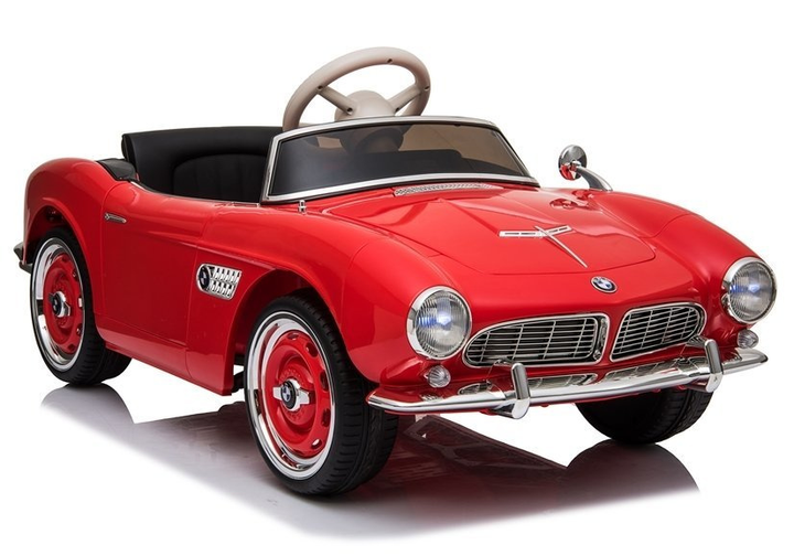 Samochód elektryczny dla dzieci Lean Toys BMW Retro lakierowany Czerwony (5907625583282) - obraz 1