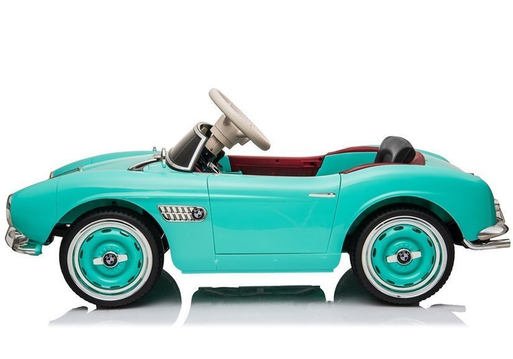 Електромобіль для дітей Lean Toys BMW Retro лакований Зелений (5907625583299) - зображення 8