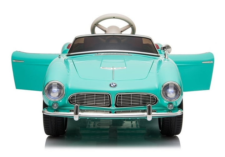 Електромобіль для дітей Lean Toys BMW Retro лакований Зелений (5907625583299) - зображення 13