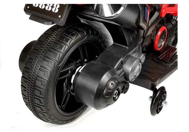 Motocykl elektryczny dla dzieci Lean Toys GTM1188 Biały (5907625584524) - obraz 5