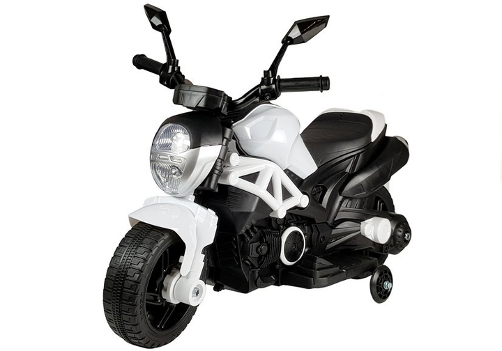 Motocykl elektryczny dla dzieci Lean Toys GTM1188 Biały (5907625584524) - obraz 8