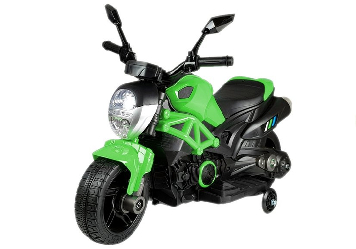Електромотоцикл для дітей Lean Toys GTM1188 Зелений (5907625584548) - зображення 7