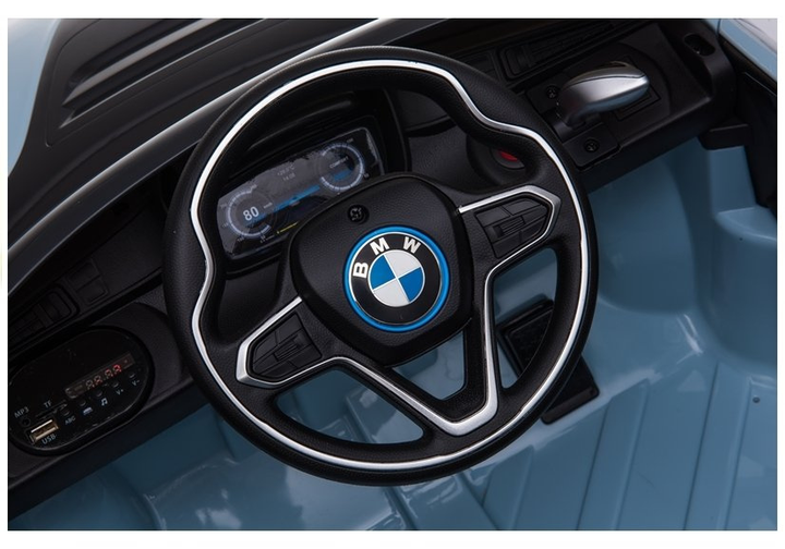 Samochód elektryczny dla dzieci Lean Toys BMW I8 JE1001 Niebieski (5907625589963) - obraz 3