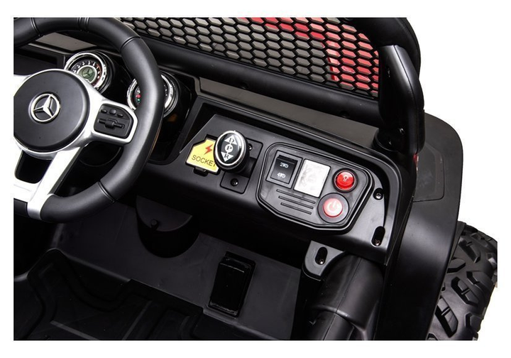 Samochód elektryczny dla dzieci Lean Toys Mercedes Unimog S Czerwony (5908275996095) - obraz 2