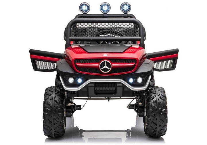 Samochód elektryczny dla dzieci Lean Toys Mercedes Unimog S lakierowany Czerwony (5908275996125) - obraz 10