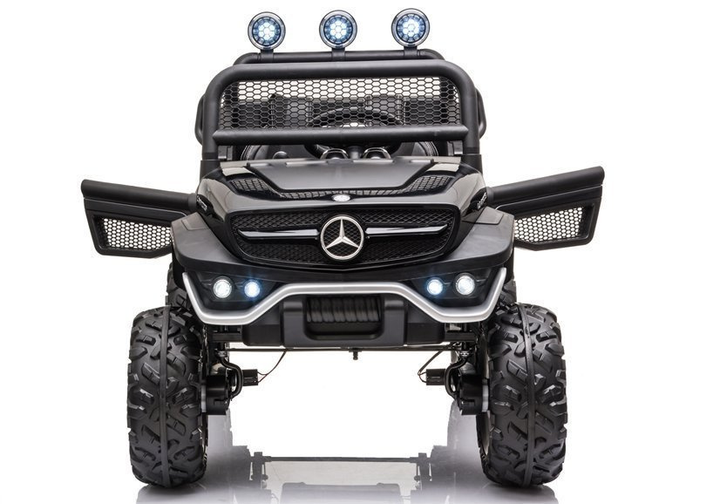 Електромобіль для дітей Lean Toys Mercedes Unimog S лакований Чорний (5908275996132) - зображення 10