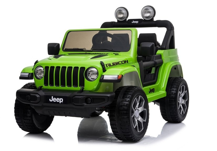 Електромобіль для дітей Lean Toys Jeep Wrangler Rubicon 4x4 Зелений (5908275996736) - зображення 2