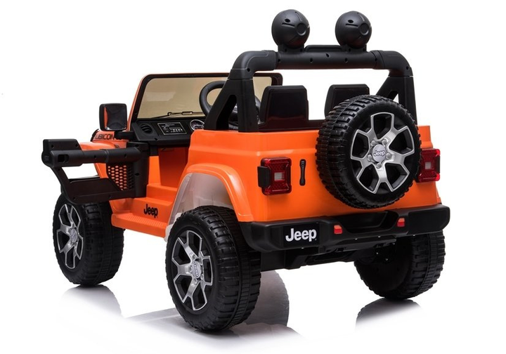 Samochód elektryczny dla dzieci Lean Toys Jeep Wrangler Rubicon 4x4 Pomarańczowy (5908275996743) - obraz 4