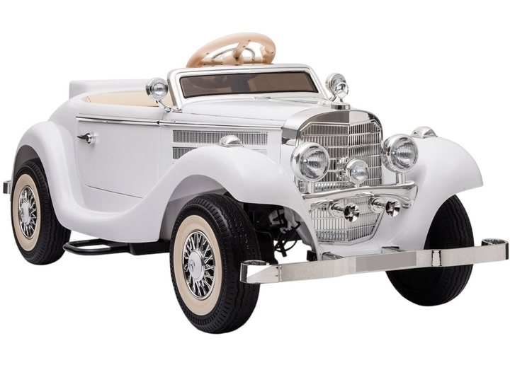 Samochód elektryczny dla dzieci Lean Toys Mercedes 540K Biały (5903802453157) - obraz 1