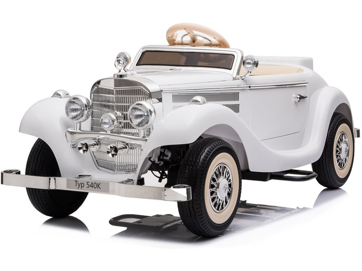 Samochód elektryczny dla dzieci Lean Toys Mercedes 540K Biały (5903802453157) - obraz 9