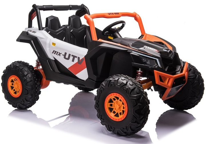 Samochód elektryczny dla dzieci Lean Toys Buggy UTV-MX Pomarańczowo-biały (5903802453553) - obraz 7