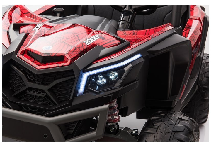 Samochód elektryczny dla dzieci Lean Toys Buggy UTV-MX Spider lakierowany Czerwony (5903802453607) - obraz 3