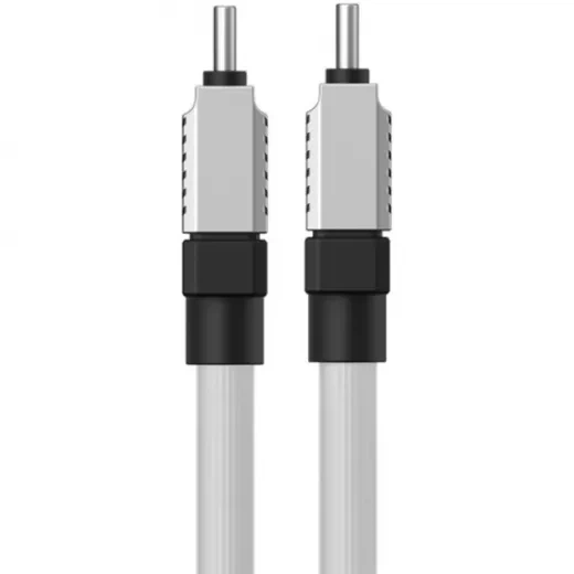 Кабель Baseus CoolPlay Series Fast Charging Cable Type-C to Type-C 100W 1 метр White (CAKW000202) - изображение 3