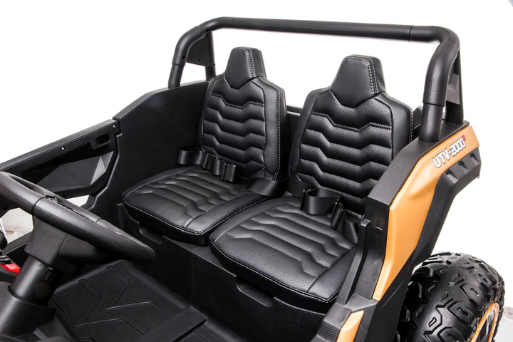 Електромобіль для дітей Lean Toys Buggy A032 Золотистий (5903802459678) - зображення 6
