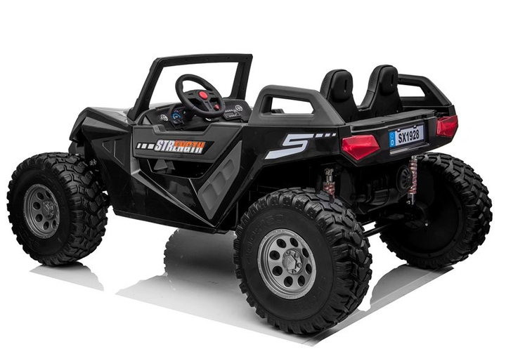 Електромобіль для дітей Lean Toys SX1928 4x4 Чорний (5903802459852) - зображення 5