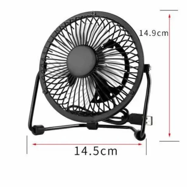Настольный USB-вентилятор Mini Fan металлический - изображение 4