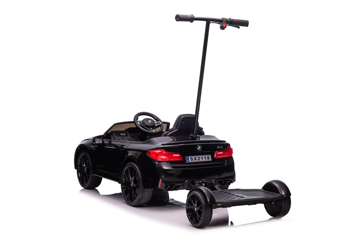 Samochód elektryczny dla dzieci Lean Toys BMW M5 SX2118 z platformą dla rodzica lakierowany Czarny (5904204755771) - obraz 4