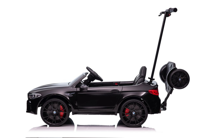 Samochód elektryczny dla dzieci Lean Toys BMW M5 SX2118 z platformą dla rodzica lakierowany Czarny (5904204755771) - obraz 6