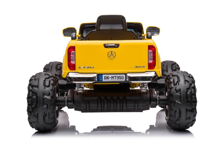 Електромобіль для дітей Lean Toys Mercedes DK-MT950 4x4 лакований Золотисто-жовтий (5904204756938) - зображення 8