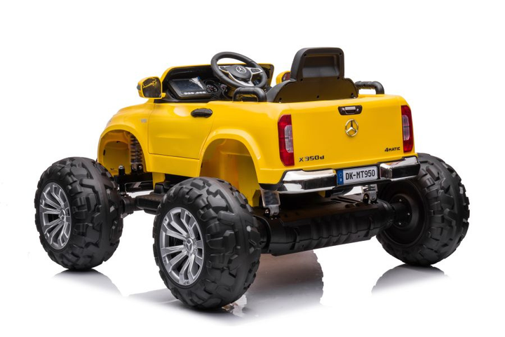 Електромобіль для дітей Lean Toys Mercedes DK-MT950 4x4 лакований Золотисто-жовтий (5904204756938) - зображення 11